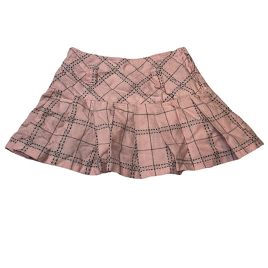 Girls Pumpkin Patch, pleated pink & grey skirt, adjustable, L: 26.5cm, EUC, size 6,  