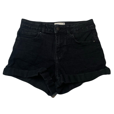 Girls Target, black stretch denim jean shorts, GUC, size 10,  