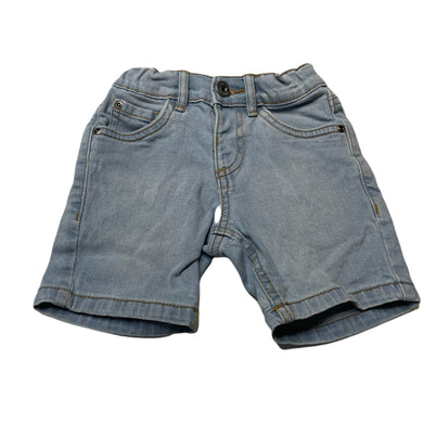 Boys Anko, blue stretch denim shorts, adjustable, FUC, size 2,  