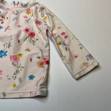 Load image into Gallery viewer, Girls Toshi, UPF 50+ floral rashie / swim top, EUC, size 0,  