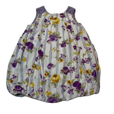 Girls ANNA SUI mini, floral cotton blend bubble dress, armpit to armpit: 27.5cm, FUC, size 1-2, L: 43cm