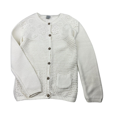 Girls Tu, knitted cotton cardigan, EUC, size 5-6,  