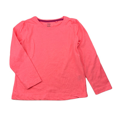 Girls Favourites, organic cotton blend long sleeve tee / top, EUC, size 5,  