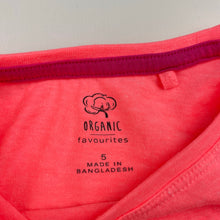 Load image into Gallery viewer, Girls Favourites, organic cotton blend long sleeve tee / top, EUC, size 5,  