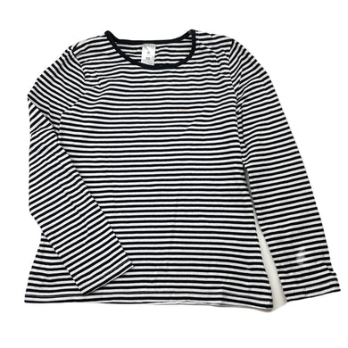 Girls Target, black & white stripe cotton long sleeve top, FUC, size 10,  