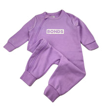 Load image into Gallery viewer, unisex Bonds, purple Tech Sweats zip Wondersuit / romper, EUC, size 0,  