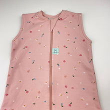 Load image into Gallery viewer, Girls ergoPouch, 1.0 Tog organic cotton/bamboo floral sleeping bag, EUC, size 00-2,  