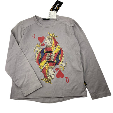 unisex Rock Your Kid, stretchy long sleeve tee / top, queen of hearts, NEW, size 7,  