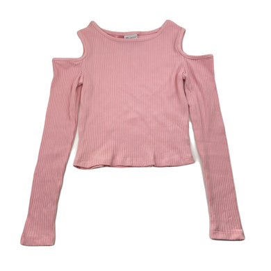 Girls B Collection, ribbed open shoulder long sleeve top, EUC, size 8,  