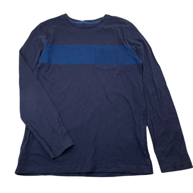 Boys B Collection, navy cotton long sleeve tee / top, GUC, size 10,  