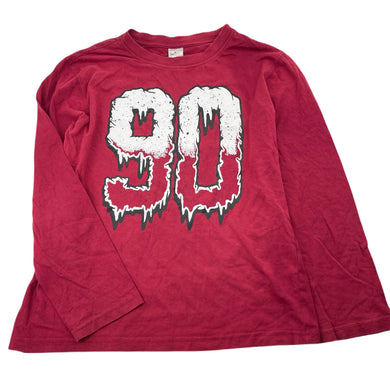 Boys Urban Supply, red cotton long sleeve tee / top, GUC, size 10,  