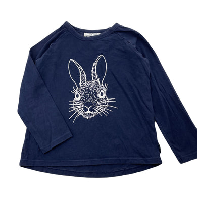 Girls Bonds, navy stretchy pyjama top, rabbit, GUC, size 5,  