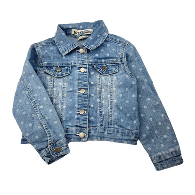 Girls Breakers, blue stretch denim jacket, FUC, size 4,  