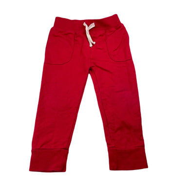 unisex Baby by DJs, red casual pants, elasticated, Inside leg: 30cm, GUC, size 2,  