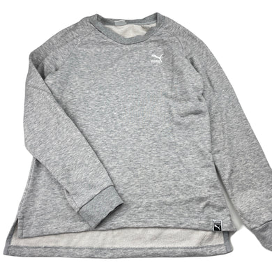 unisex PUMA, grey marle sweater, GUC, size 11-12,  