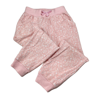 Girls H&T, floral track pants, elasticated, Inside leg: 42.5cm, FUC, size 5,  