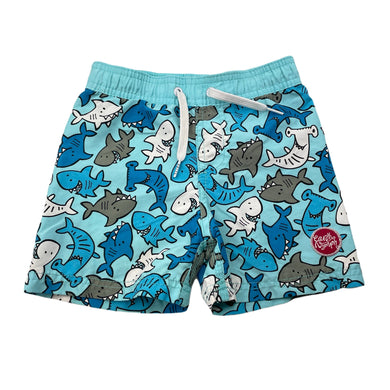 Boys Earth Nymph, lightweight board shorts, sharks, FUC, size 2,  