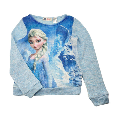 Girls H&M, Disney Frozen Elsa lightweight knit top, GUC, size 5-6,  