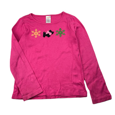 Girls Gymboree, embroidered cotton long sleeve tee / top, FUC, size 6,  