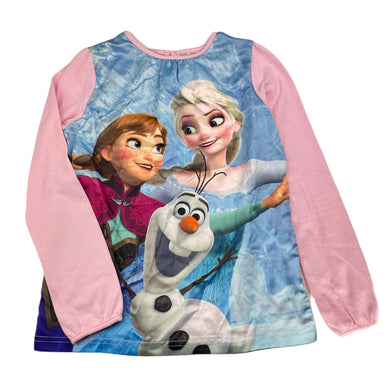 Girls Disney, Frozen lightweight long sleeve top, FUC, size 8,  