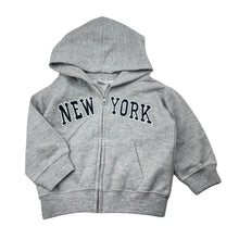 Load image into Gallery viewer, Boys NYC, fleece lined zip hoodie sweater, GUC, size 2,  