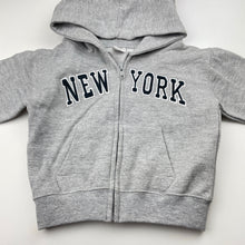 Load image into Gallery viewer, Boys NYC, fleece lined zip hoodie sweater, GUC, size 2,  