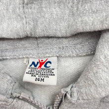 Load image into Gallery viewer, Boys NYC, fleece lined zip hoodie sweater, GUC, size 2,  