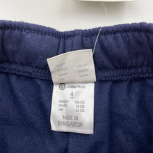 Load image into Gallery viewer, unisex B Collection, navy fleece lined track pants, Inside leg: 42cm, NEW, size 4,  