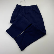 Load image into Gallery viewer, unisex B Collection, navy fleece lined track pants, Inside leg: 42cm, NEW, size 4,  