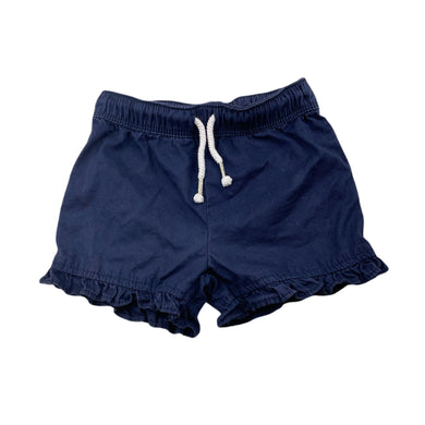 Girls Sprout, navy cotton shorts, elasticated, FUC, size 0,  