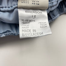 Load image into Gallery viewer, Boys Emerson, blue camo print shorts, elasticated, GUC, size 12,  