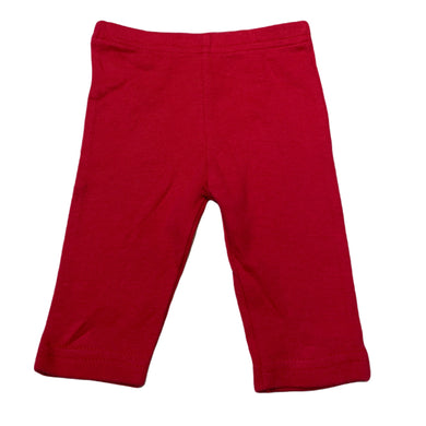 Girls Modern Baby, red cotton leggings / bottoms, EUC, size 00,  