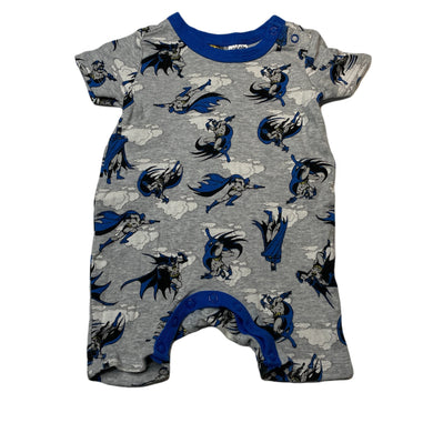 Boys DC Comics, Batman cotton romper, GUC, size 00,  