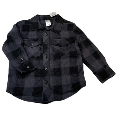 Boys H&T, flannel cotton long sleeve shirt, NEW, size 2,  