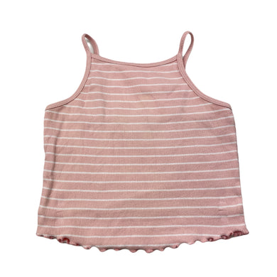 Girls Target, striped cropped ribbed singlet top, GUC, size 7,  