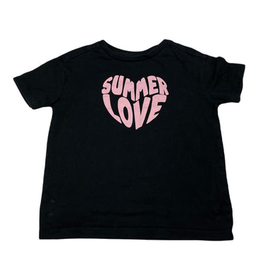 Girls Anko, black cotton tee / top, FUC, size 4,  