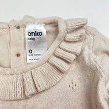 Load image into Gallery viewer, Girls Anko, soft feel stretchy long sleeve dress, EUC, size 0, L: 37cm