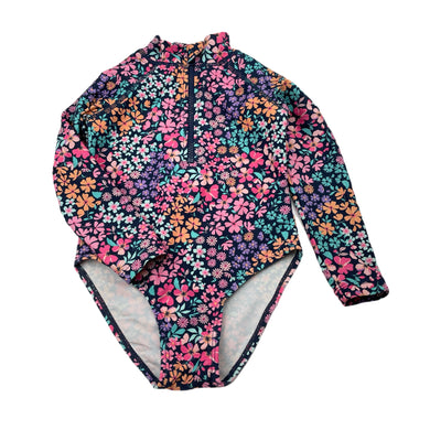 Girls Anko, floral long sleeve swim one-piece, GUC, size 3,  