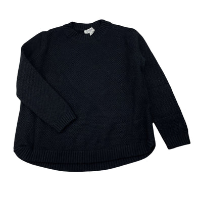 Girls KHOKO, black knitted sweater / jumper, Sz: S, armpit to armpit: 40cm, shoulder to cuff: 41cm, GUC, size 6-7,  