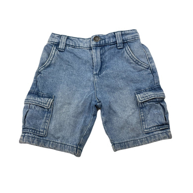 Boys 1964 Denim Co, blue denim cargo shorts, adjustable, FUC, size 3,  