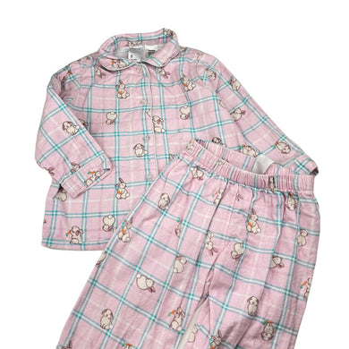 Girls Anko, flannel cotton winter pyjamas, rabbits, GUC, size 3,  