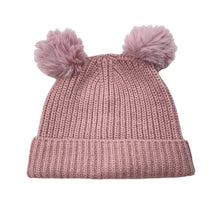Load image into Gallery viewer, Girls 4 Baby, chunky knit beanie / hat, GUC, size 0-2,  