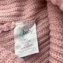 Load image into Gallery viewer, Girls 4 Baby, chunky knit beanie / hat, GUC, size 0-2,  