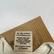 Load image into Gallery viewer, unisex Milk &amp; Masuki, cream organic cotton tee / top, NEW, size 0,  