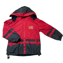 Load image into Gallery viewer, Boys reversible, red &amp; blue jacket / coat, Sz: XS, armpit to armpit: 36cm, shoulder to cuff: 37cm, EUC, size 4-5,  