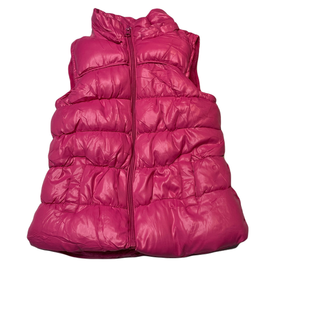 Girls Lily & Dan, fleece lined puffer vest / sleeveless jacket, GUC, size 6,  