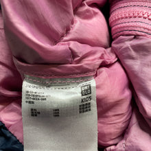 Load image into Gallery viewer, Girls Uniqlo, navy hooded jacket / coat, L: 49cm, GUC, size 6,  