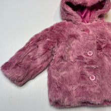 Load image into Gallery viewer, Girls Old Navy, lined pink faux fur jacket / coat, EUC, size 2,  