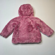 Load image into Gallery viewer, Girls Old Navy, lined pink faux fur jacket / coat, EUC, size 2,  