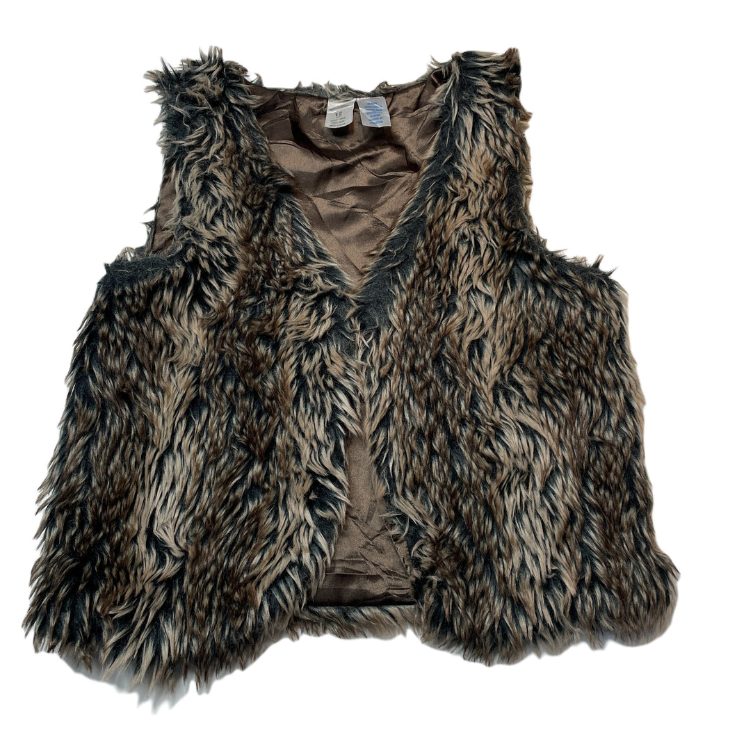 Girls Miss Understood, faux fur vest, single hook fastening, FUC, size 12,  